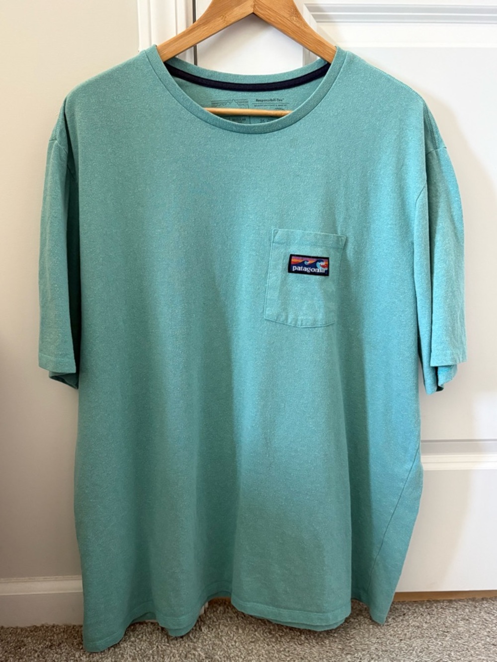 Patagonia Short-Sleeve Pocket Tee in Seafoam